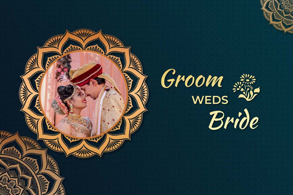 Wedding Album Cover Design PSD