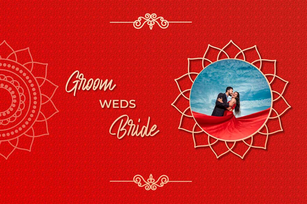 Wedding Album Cover Design PSD