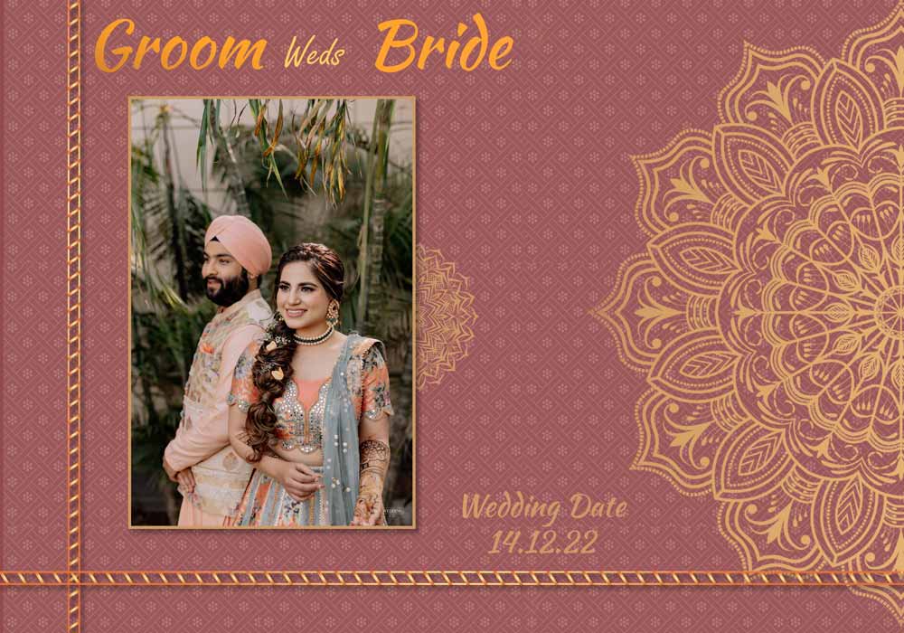 Wedding PSD Background Wedding 14x40 Cover PSD