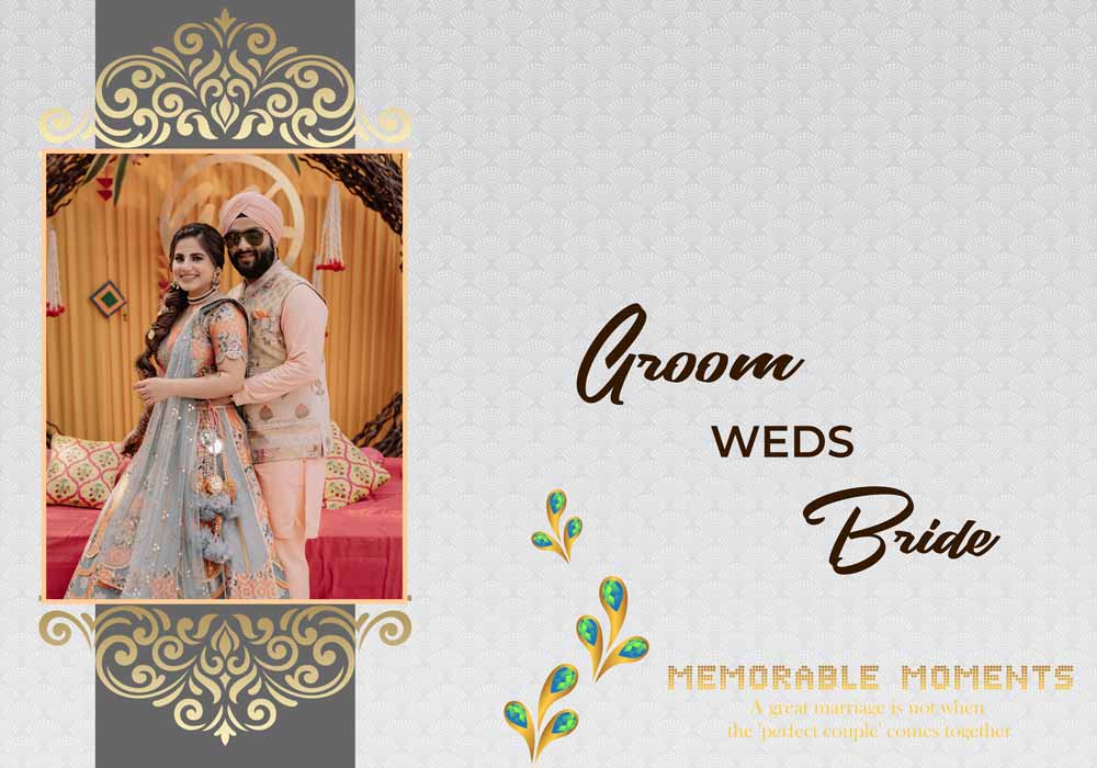 Wedding PSD Background Wedding 14x40 Cover PSD