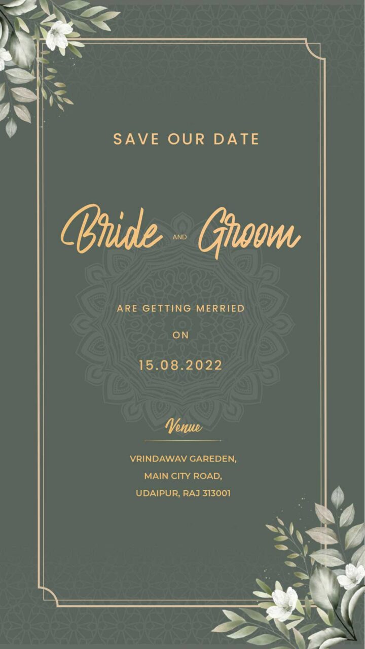 Wedding Invitation Card Template PSD | Wedding Invitation PSD Free ...