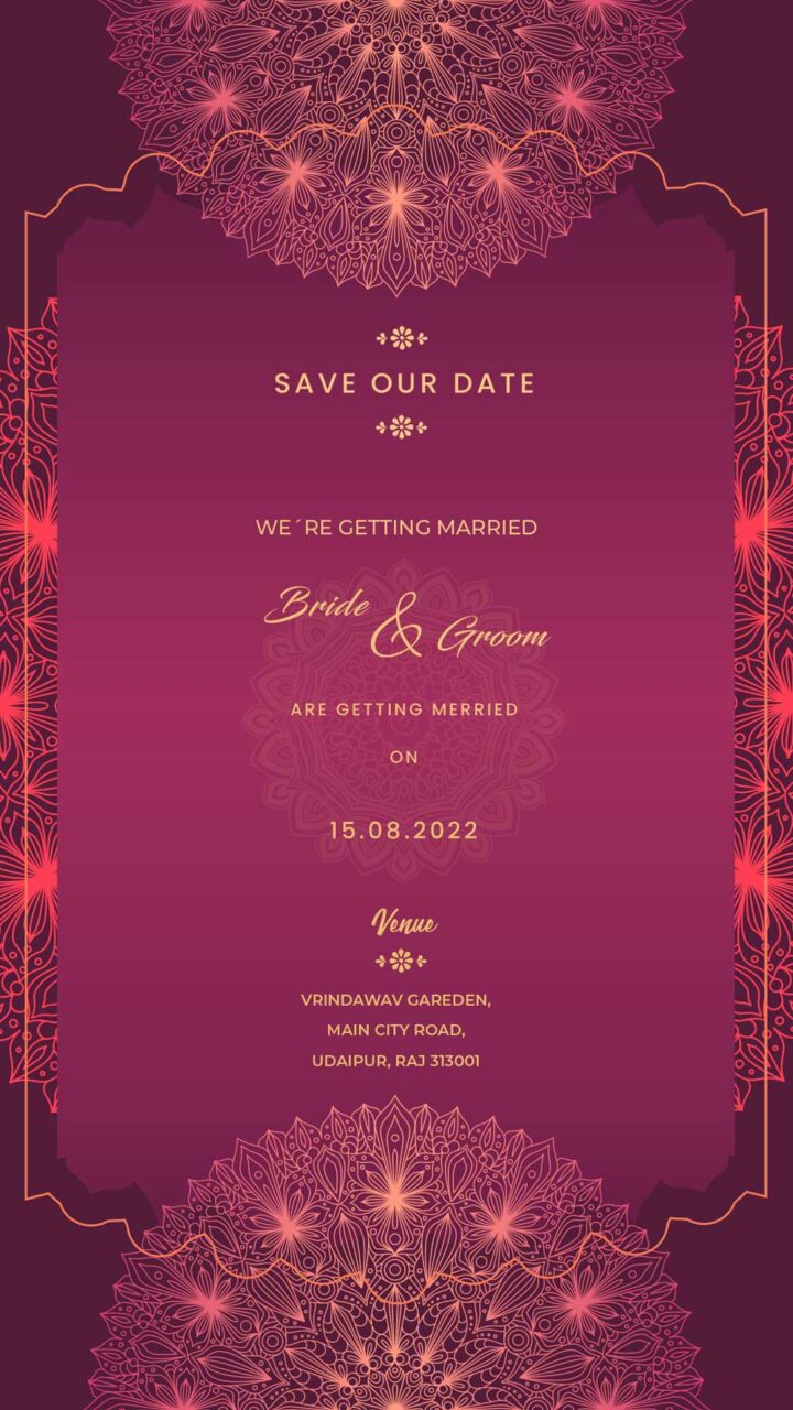 Wedding Invitation Card Template PSD | Wedding Invitation PSD Free ...