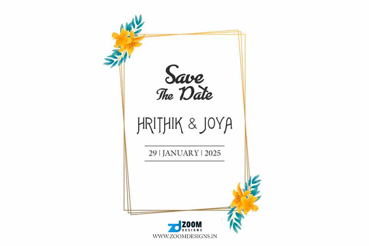 Wedding Save The Date PSD | Save the Date PNG