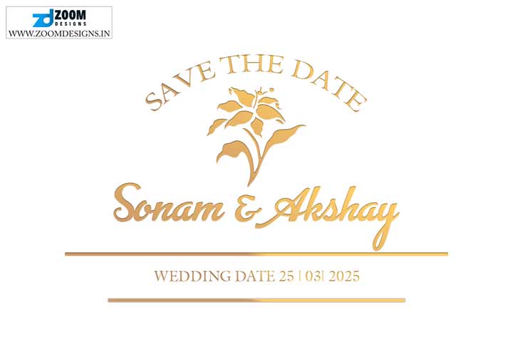 save the date template psd