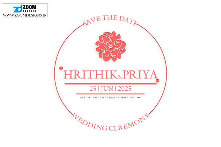 save the date template psd