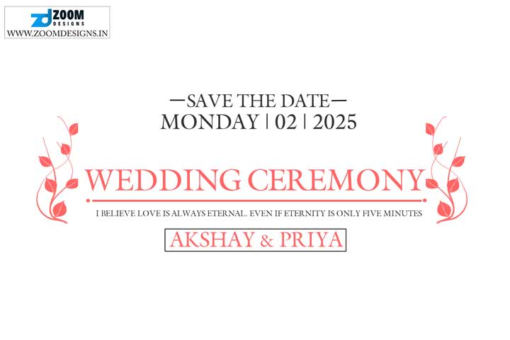 save the date template psd