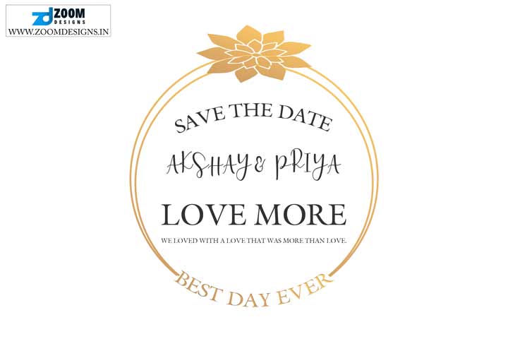 save the date template psd