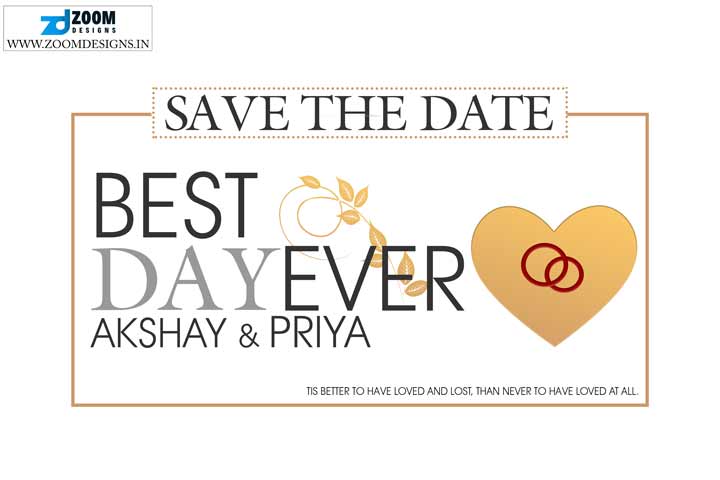 save the date template psd