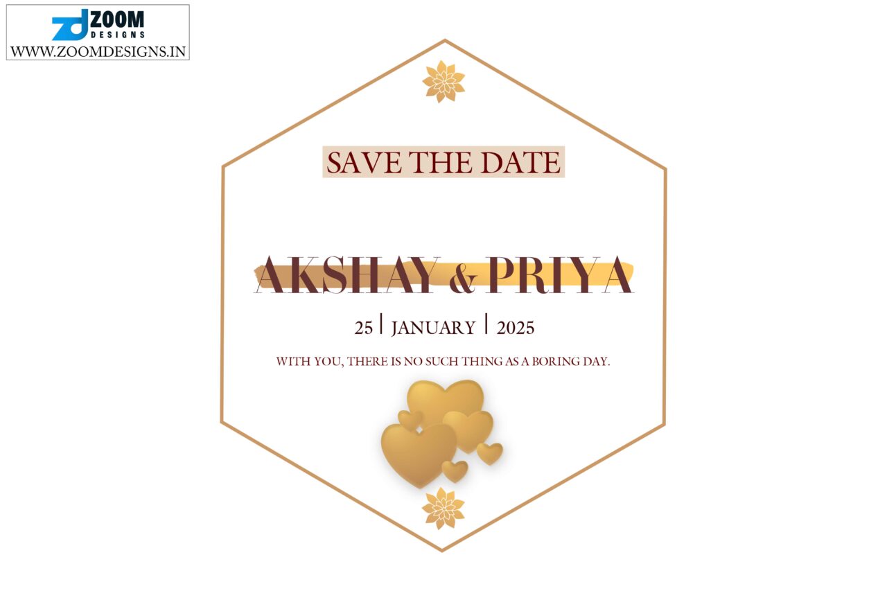 save the date template psd