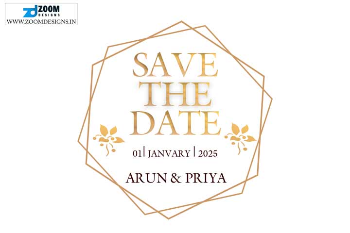 save the date template psd