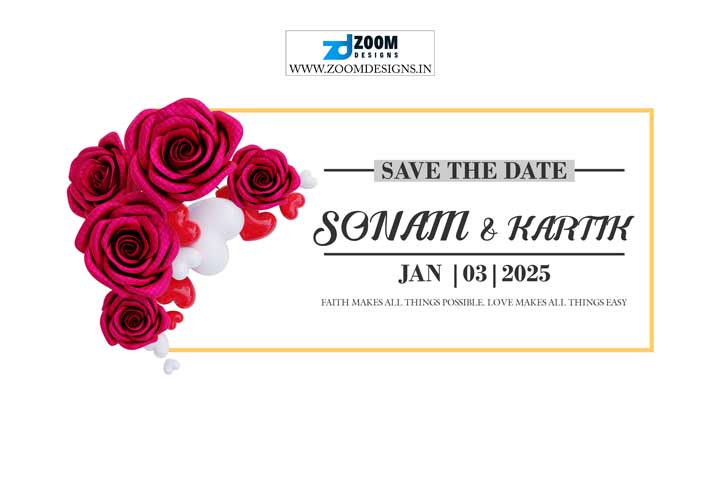 save the date template psd