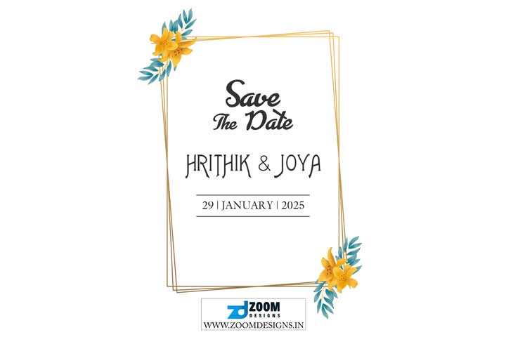 save the date template psd