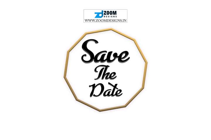 save the date template psd