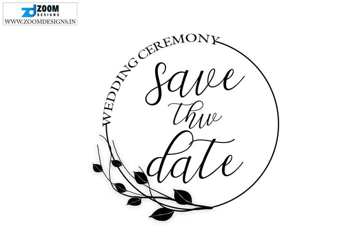 save the date template psd