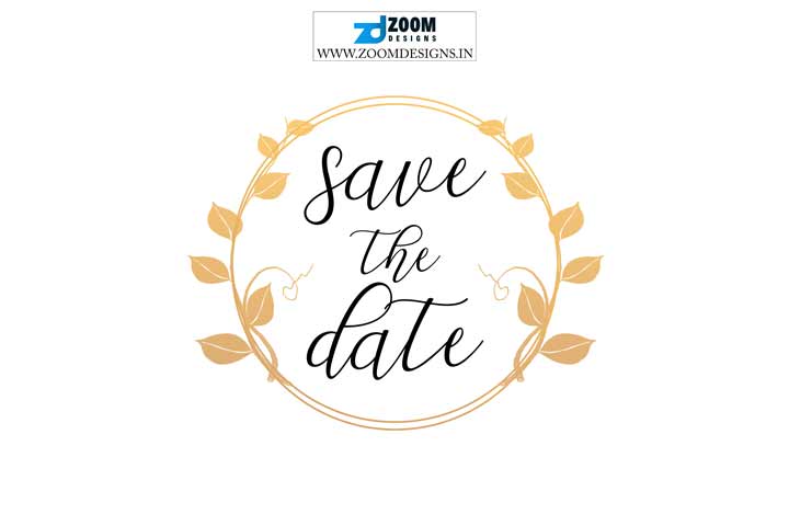 save the date template psd