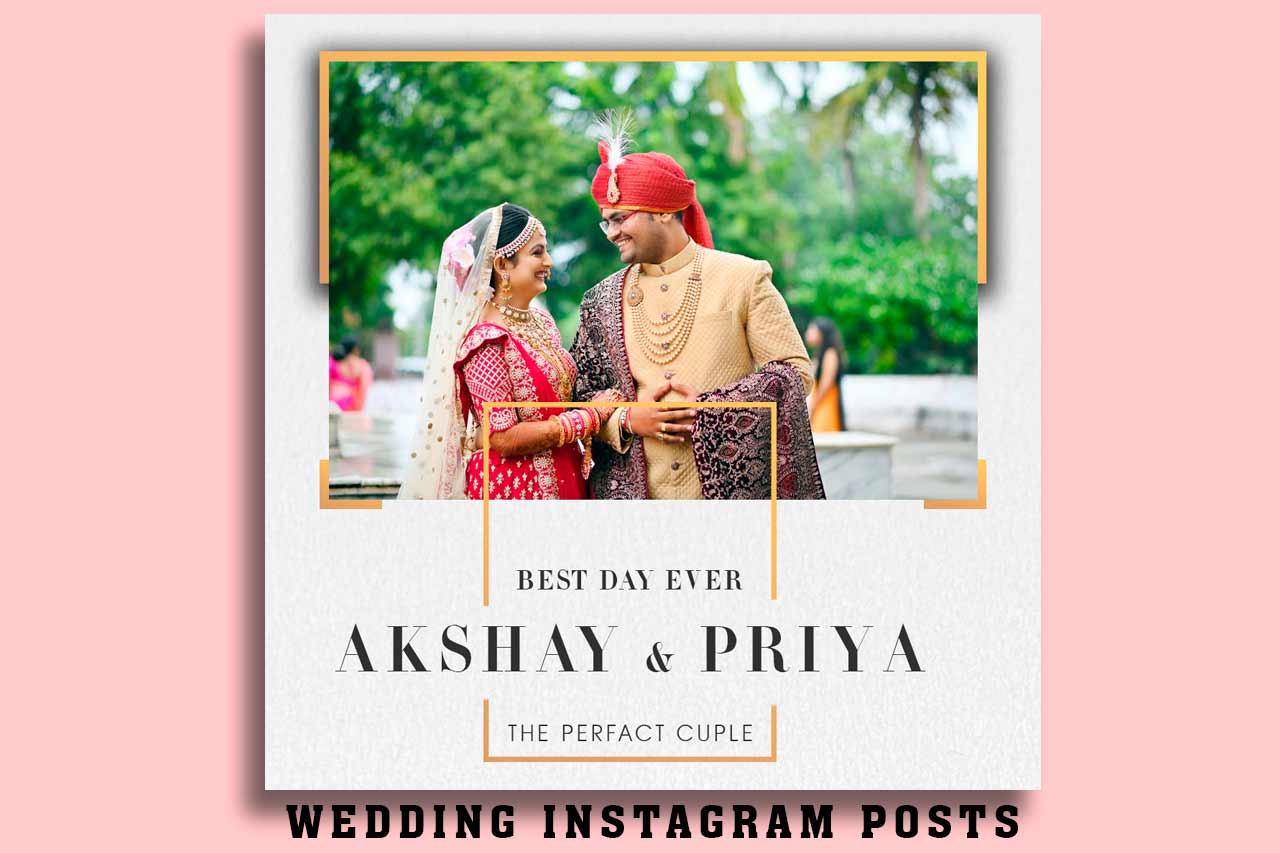 Wedding Instagram Story Template | Wedding Instagram Stories Design Psd