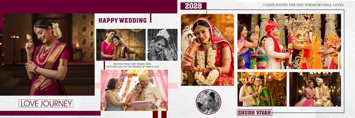 New 2022 Wedding PSD Templates | Wedding Album Design PSD Download 12X36