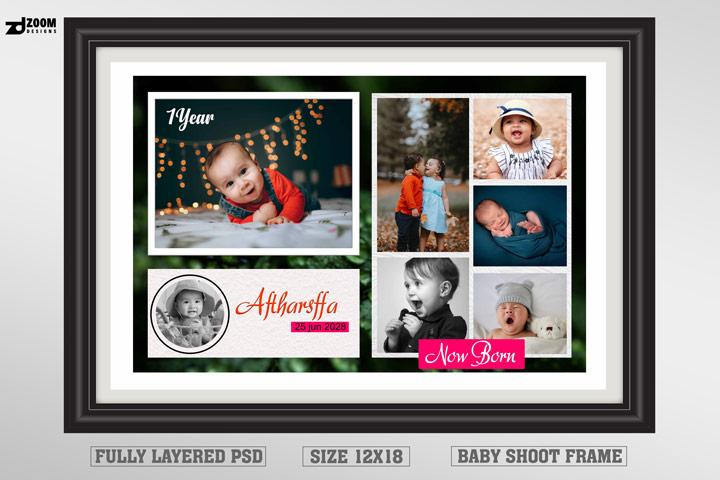 monthly baby photo template free