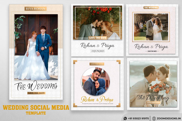 Wedding Instagram story template wedding Instagram story Psd