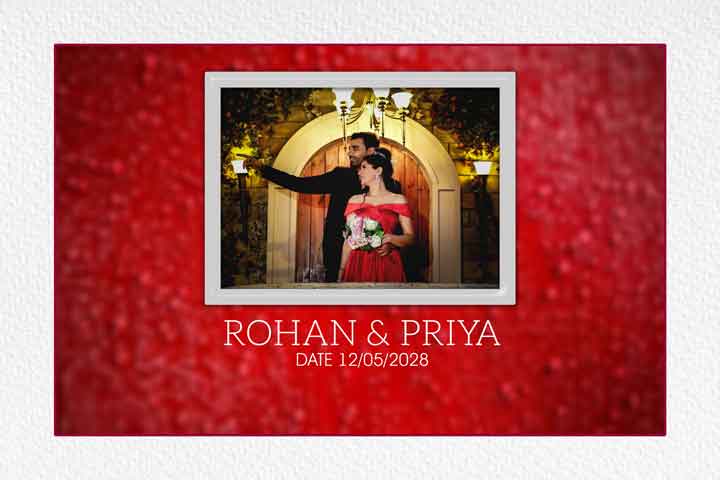 Creative wedding album cover Design