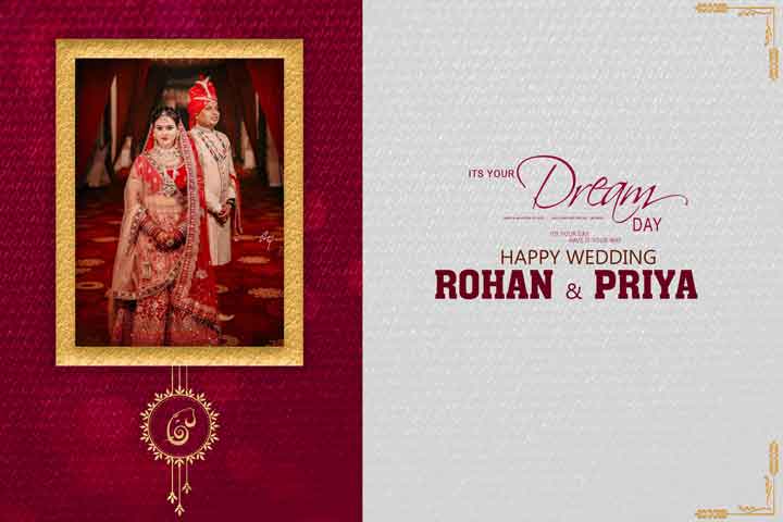 Indian Wedding Album cover Design