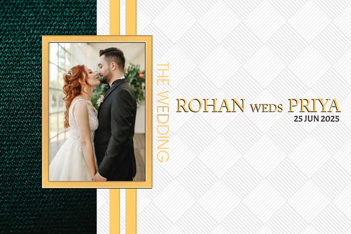 Indian Wedding Album Cover Design PSD Free Download