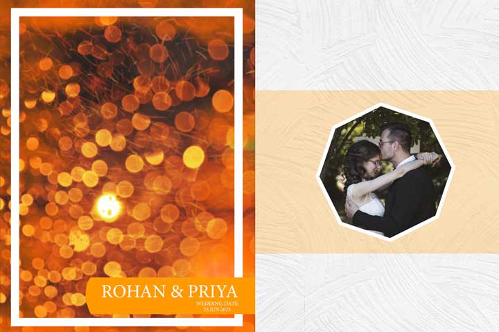 Indian Wedding Album Cover Design PSD Free Download