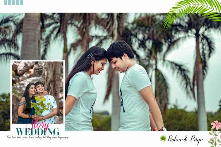 pre wedding album design