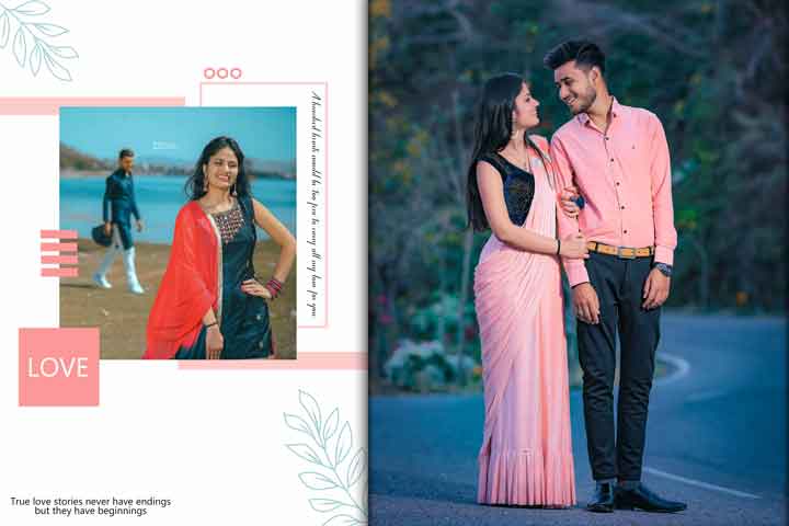 pre wedding album design