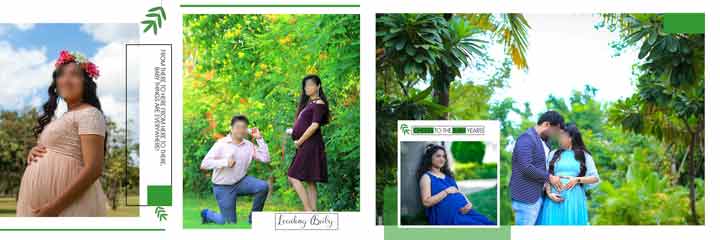 Maternity album Design PSD 12x36