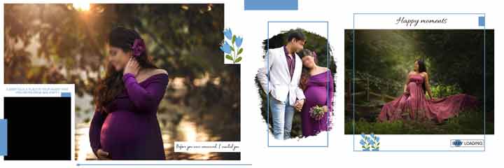 Maternity album Design PSD 12x36