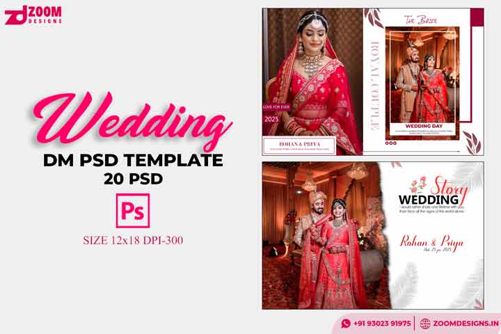 Pre Wedding DM| Pre Wedding Album Designs | 12x18 psd DM