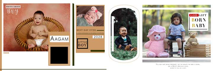 baby frame psd