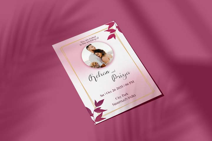 Indian wedding invitation