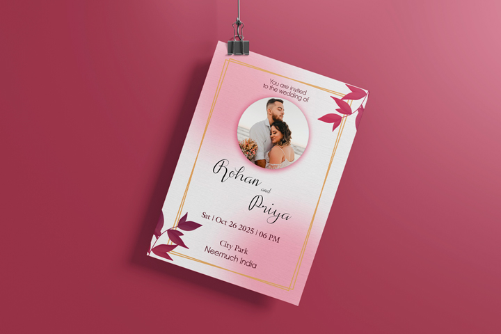 Indian wedding invitation