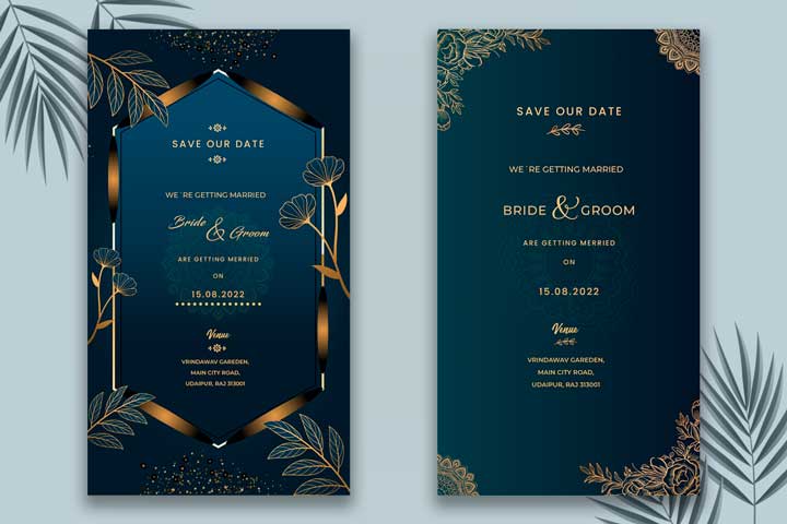 Indian Wedding invitations | Wedding Card Design PSD Template