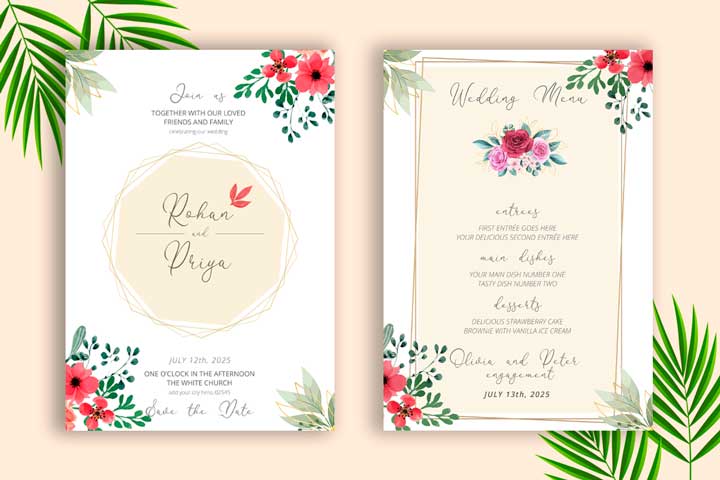 Wedding Card Design PSD Template | Wedding Invitation Template