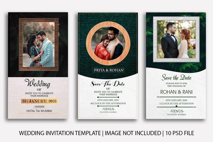 Wedding Invitation Templates | Wedding Invitation PSD