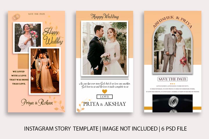 Instagram Story Template | wedding Instagram Story Template