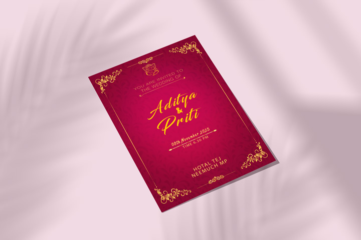 Wedding invitation card design | Wedding invitation