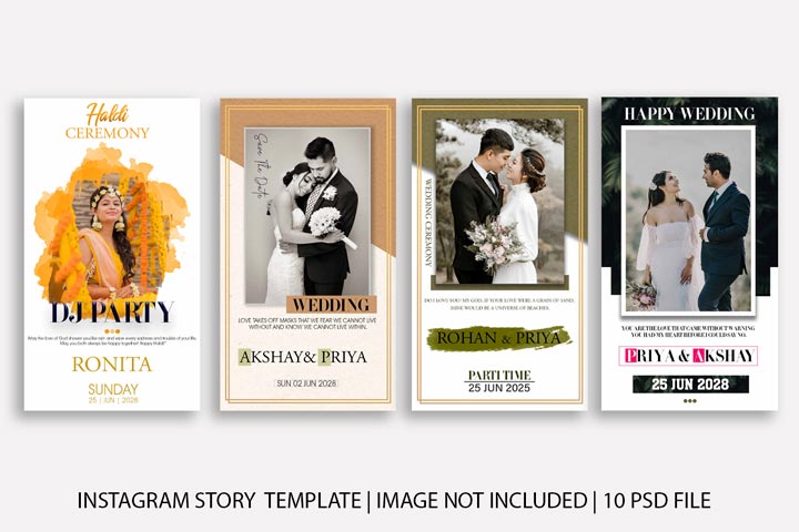 Wedding Instagram Story Template PSD | Instagram Story Template