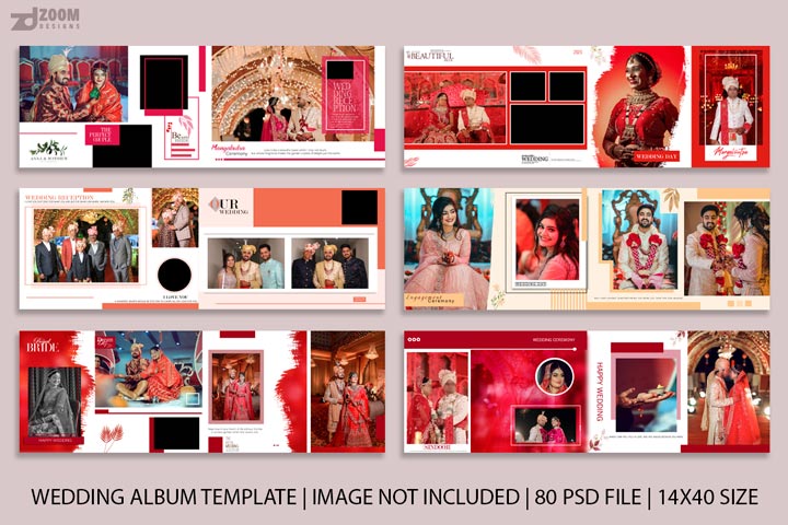 Wedding Album Design in Photoshop 2023