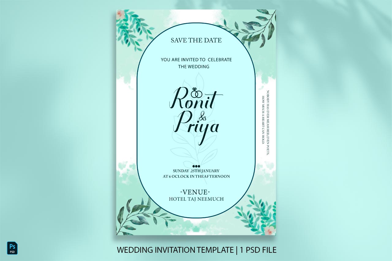 Wedding invitation templates