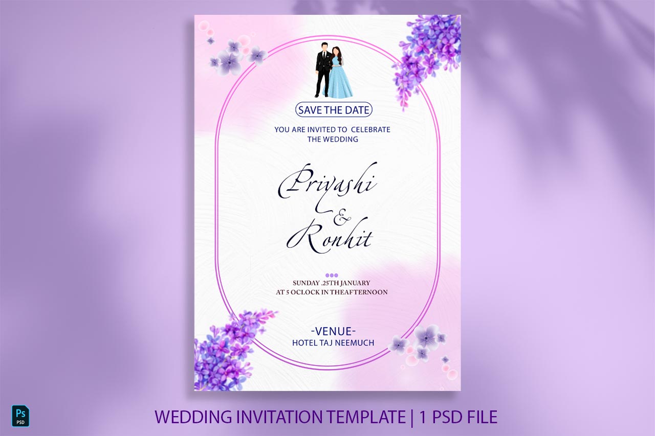 Wedding invitation templates