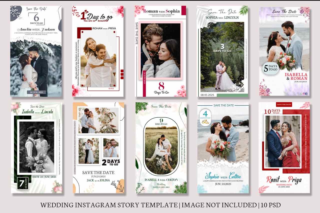 wedding instagram story template free download