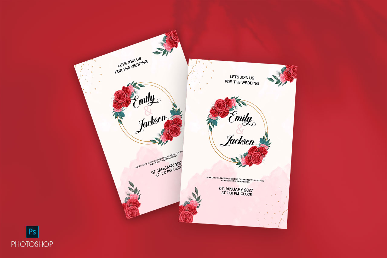 Blossom in Love: Rose Wedding Invitation Cards for Your Special Day