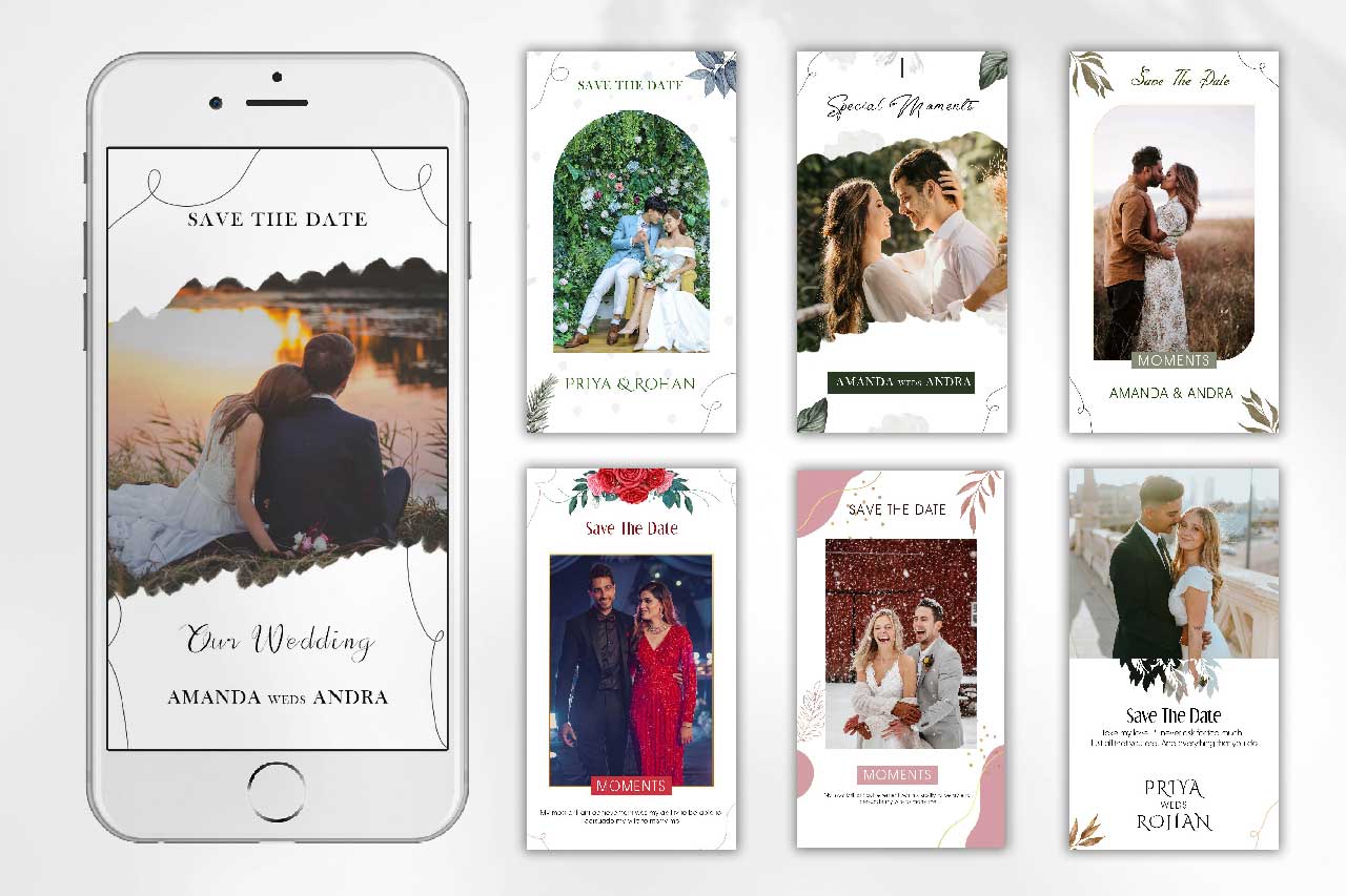 wedding instagram story template free download