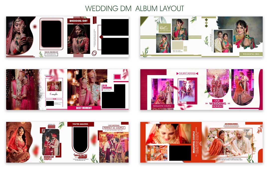 12×36 DM Album Design PSD Templates Free Download