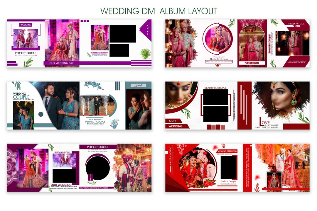 12×36 DM Album Design PSD Templates Free Download