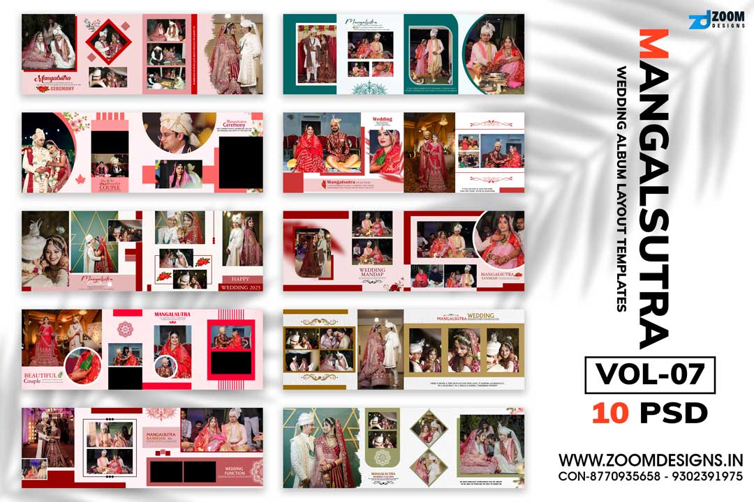 wedding album design psd